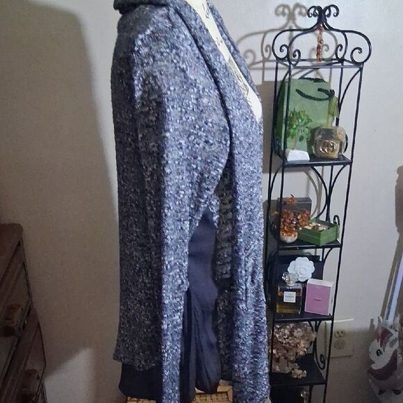 Anthropologie Dolan Women's Black Tweed Lightweight Cardigan Jacket Size M - Picture 6 of 13